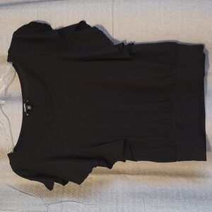 Express Black Butterfly Sleeves Top Sz XS